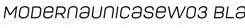 ModernaUnicaseW03 Black字体转换